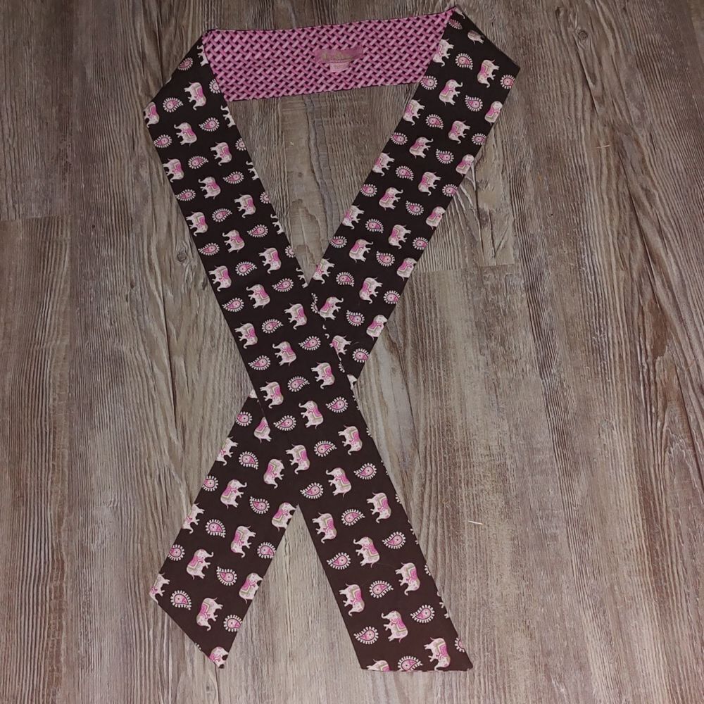 Vera Bradley elephant print  reversible sash